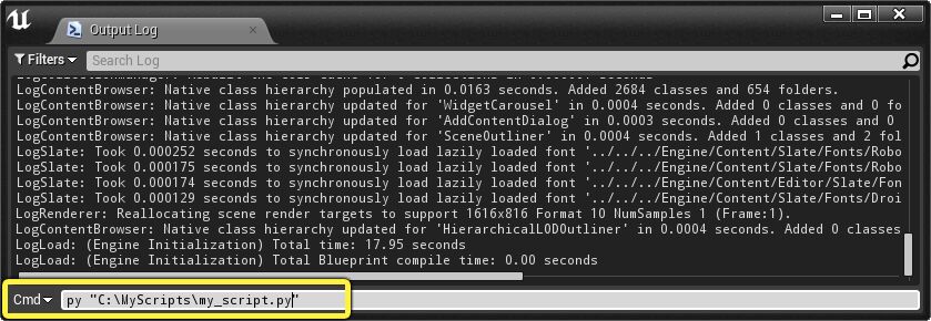 The py console command
