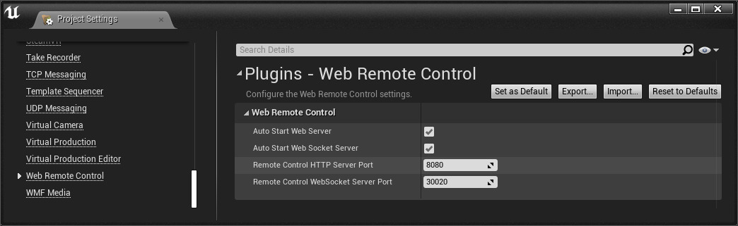 远程控制插件设置