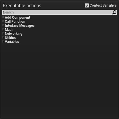 Blueprint Context Menu - Pin Specific