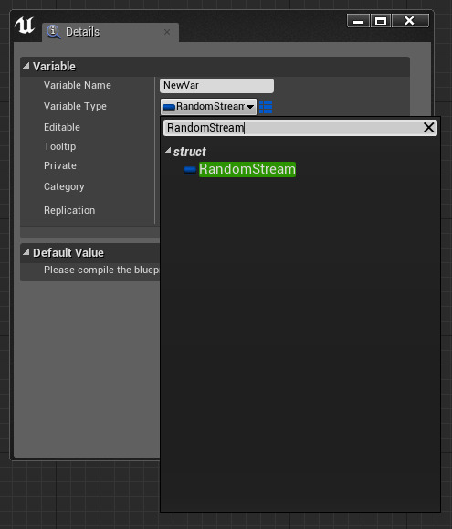 RandomStream Variable