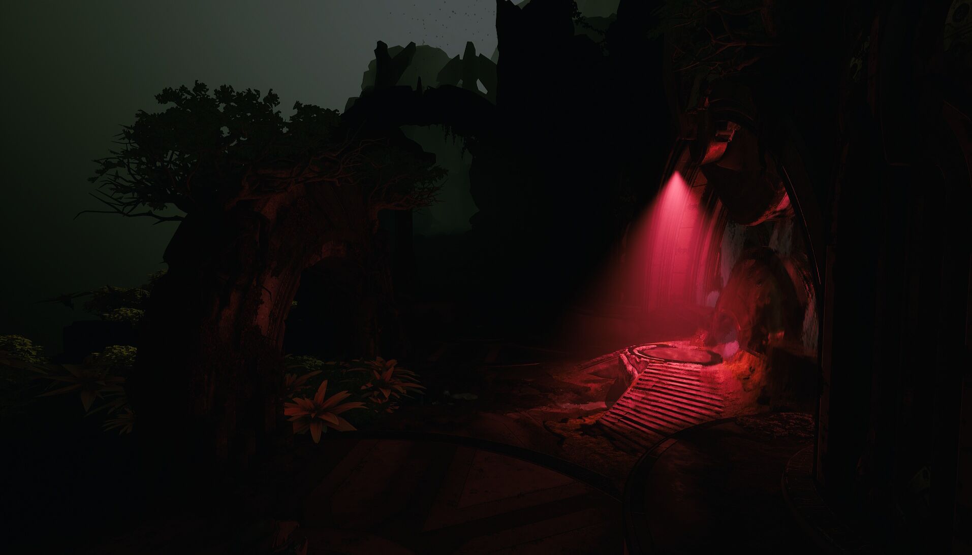 点光源 | 无间接光线反射