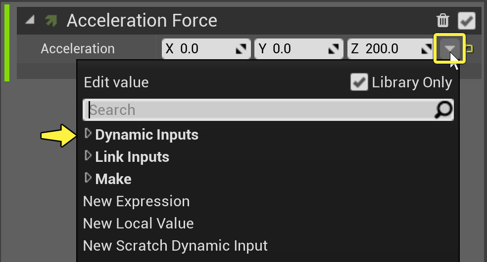 选择面板中的模块