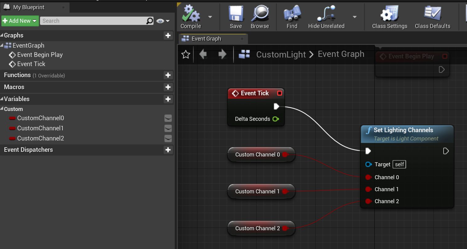在蓝图中添加通道属性