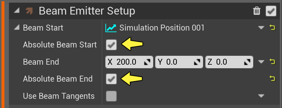 启用绝对开始和绝对结束