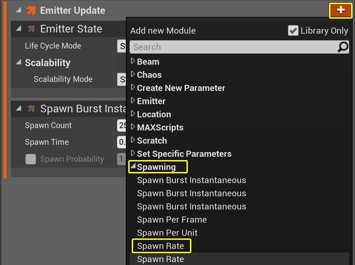 添加生成速率模块