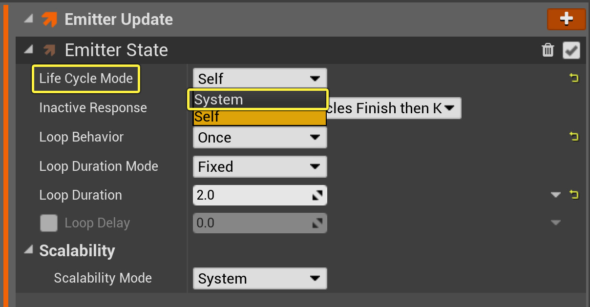 更改生命周期模式