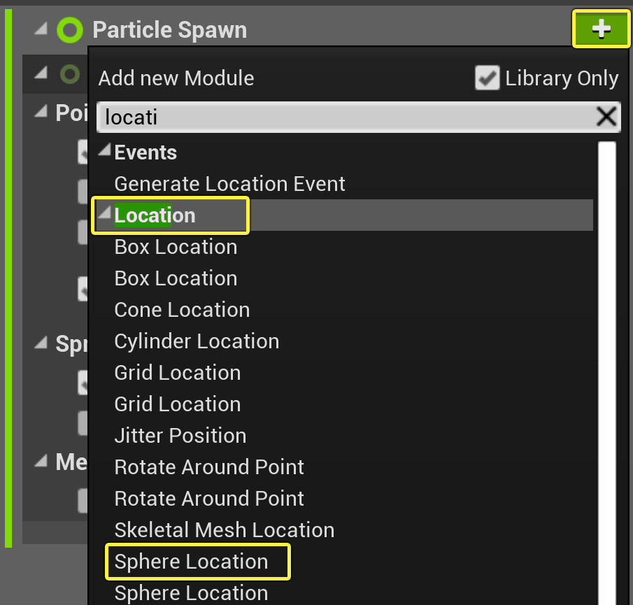添加球体位置模块