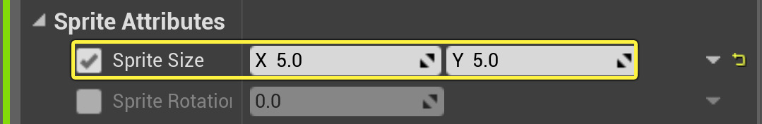 设置基本Sprite大小