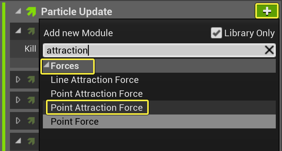 添加点吸引力模块
