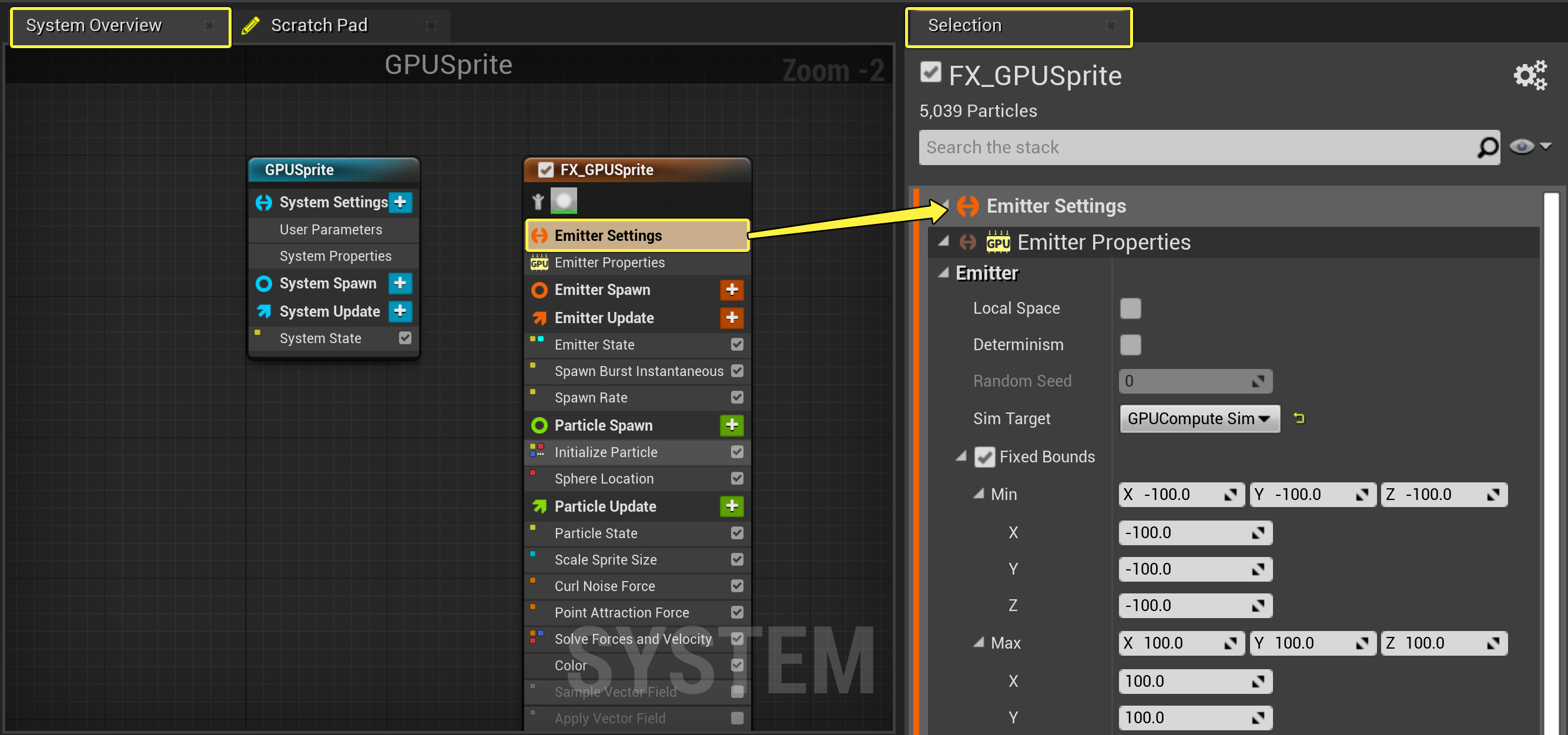 打开发射器设置
