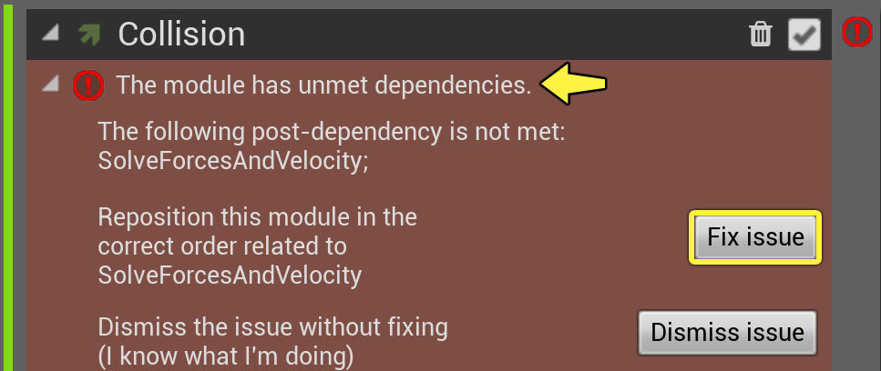修复碰撞模块错误