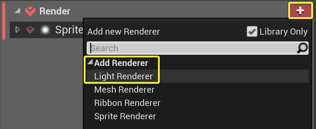 添加光源渲染器