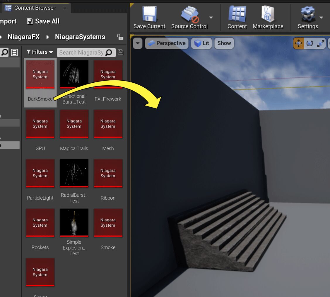 将系统拖到关卡中