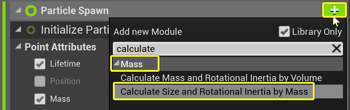 添加按质量计算尺寸和旋转惯性