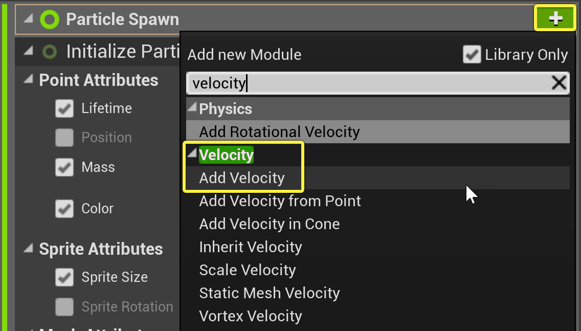 添加添加速度模块
