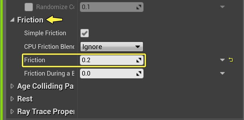 Set Collision Friction