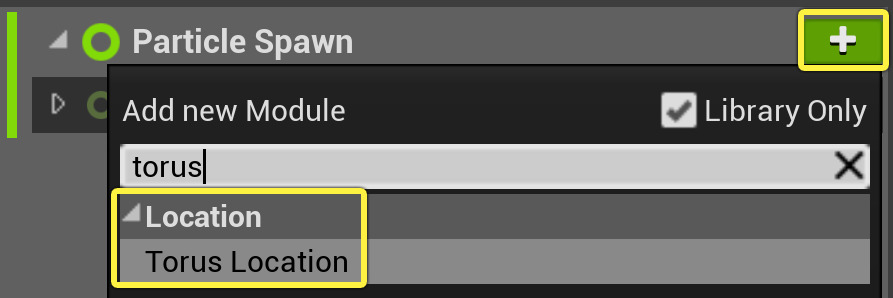 Add Torus Location Module