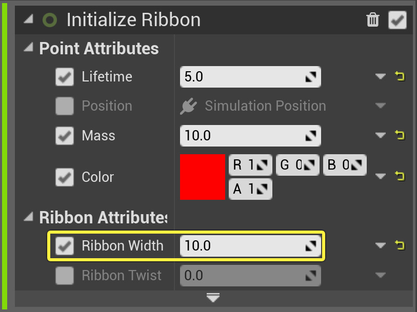 Set Ribbon Width