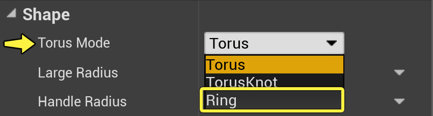 Set Torus Mode