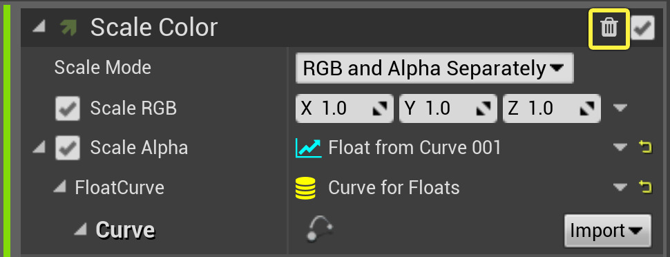 移除缩放色阶模块