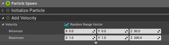 Set Velocity Minimum and Maximum