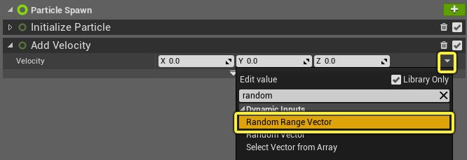 Add Uniform Ranged Vector to Velocity