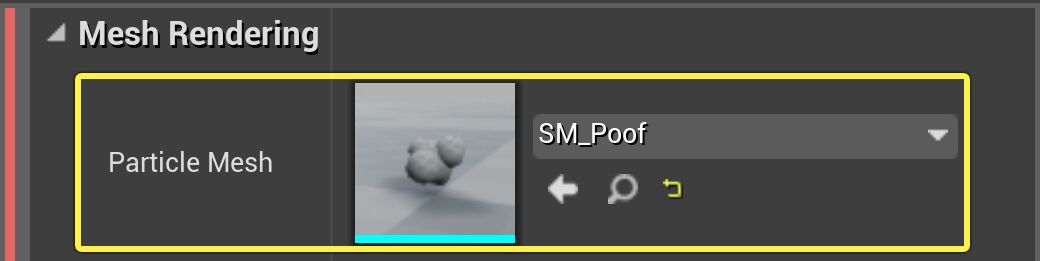 设置要使用的粒子网格体