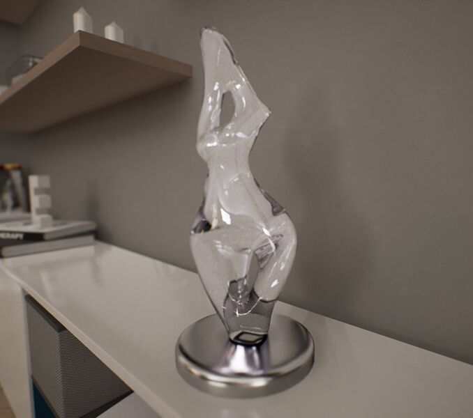 光线追踪半透明 | 带有折射效果