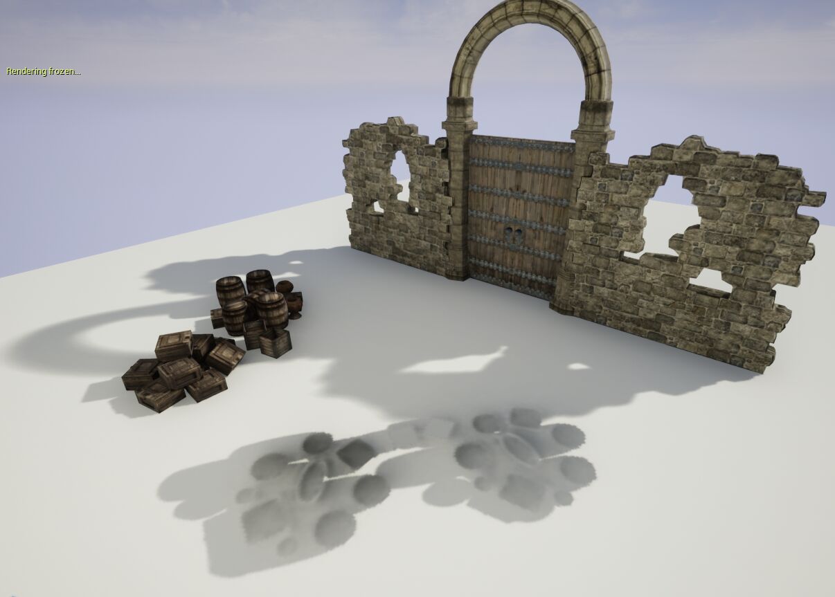 从原始摄像机视图 | 冻结渲染