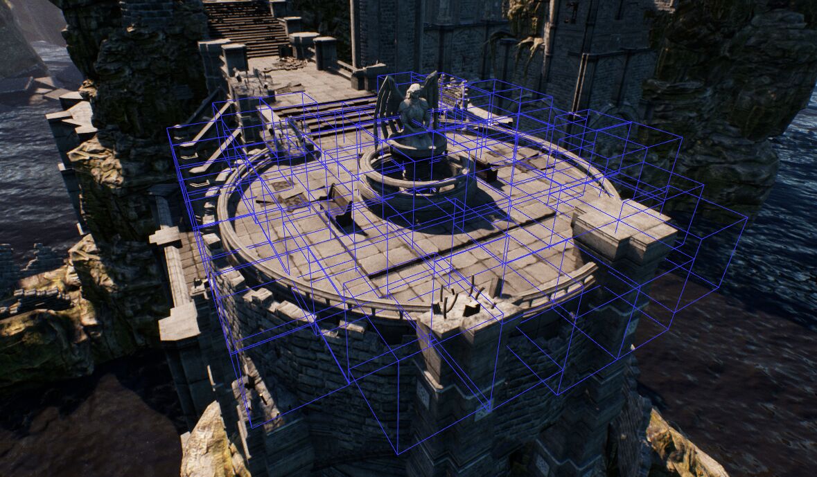 照明构建后的预计算可视性可视化