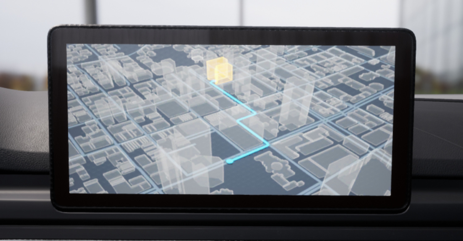 用于模拟GPS装置屏幕的Additive主材质