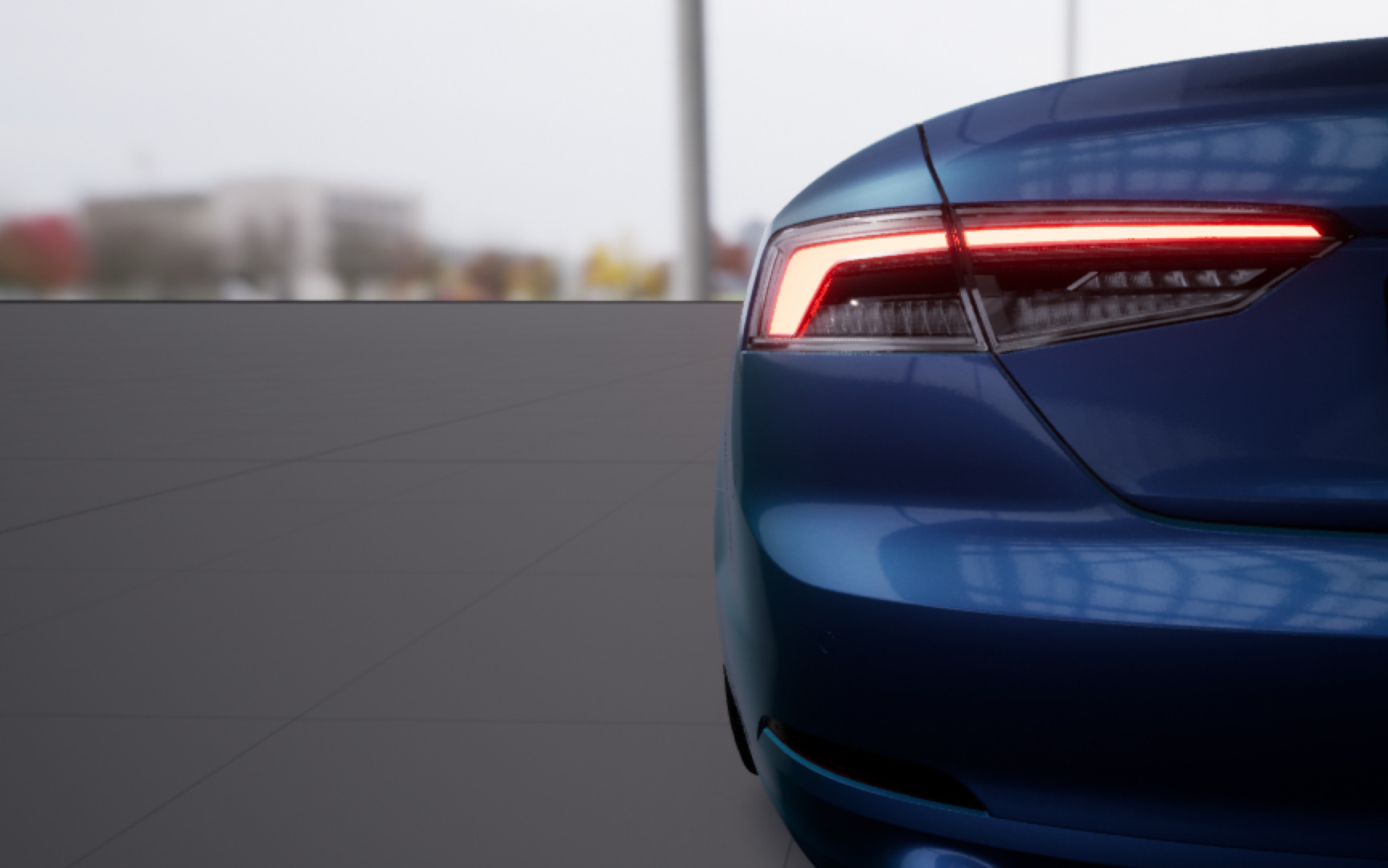 应用于刹车灯的自发光材质