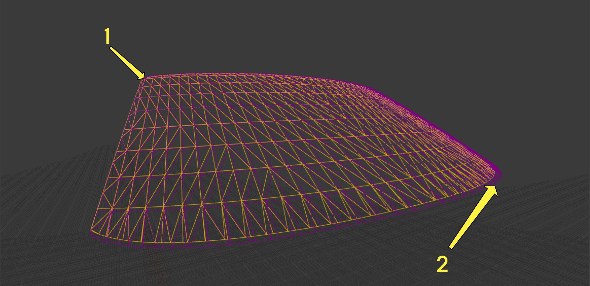 使用两种网格体设置汽车挡风玻璃