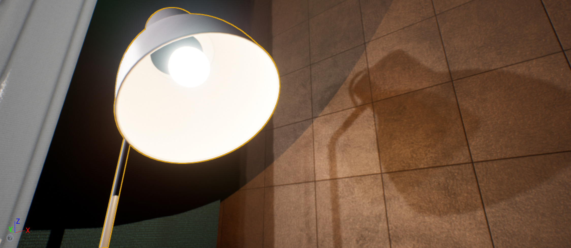 A light bulb using an emissive Light Source Material