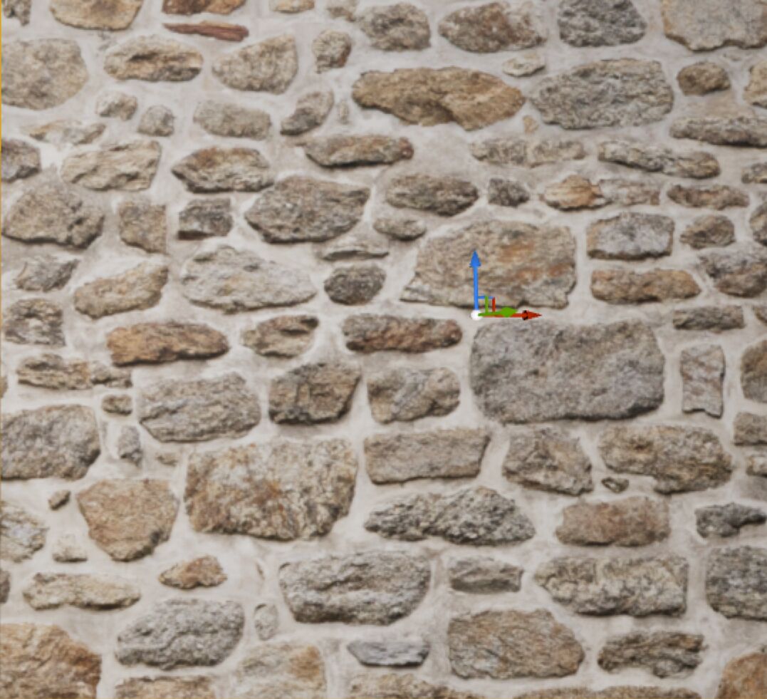 Stone wall with POM off