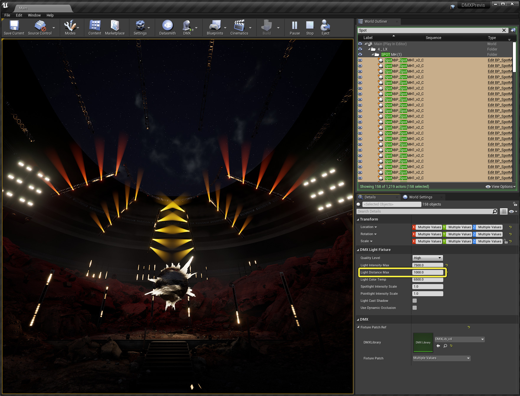Light distance max 1000