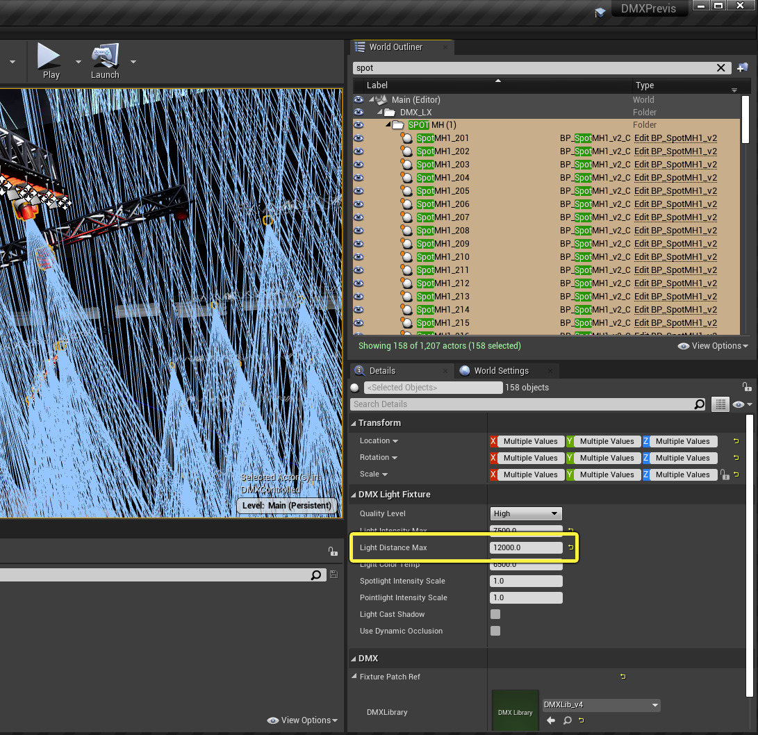 spotlight light distance max 12000