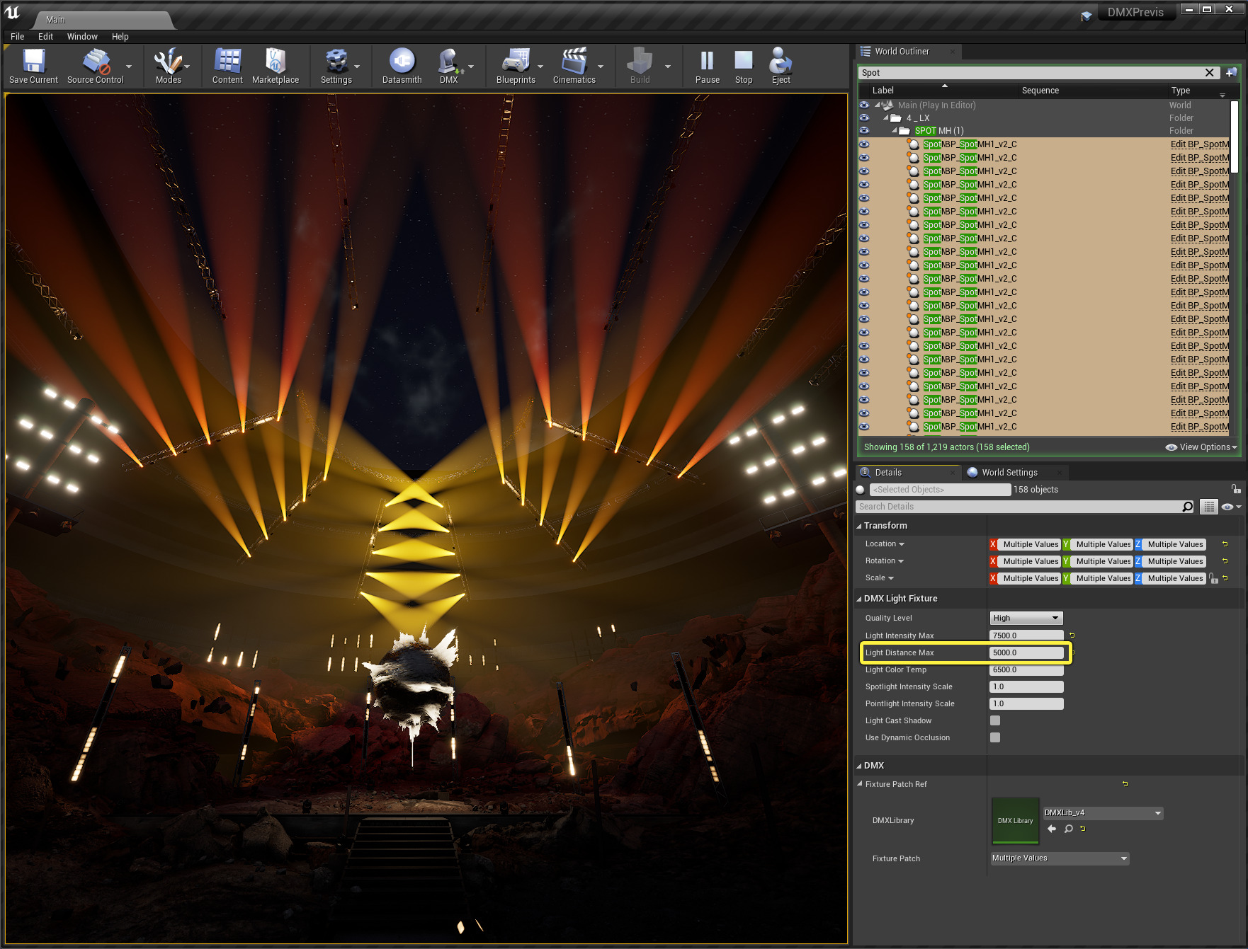Light distance max 5000