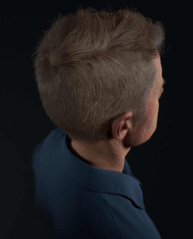 未使用头皮遮蔽遮罩