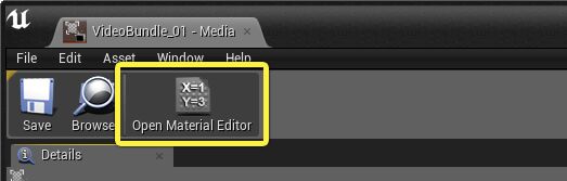 Open Material Editor