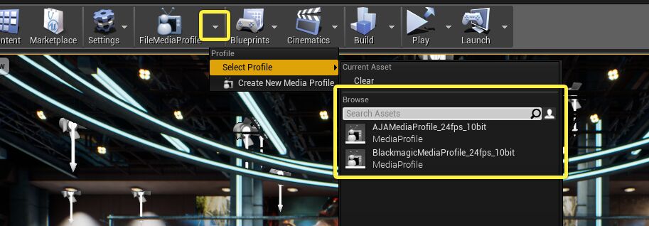 Switch to a different Media Profile