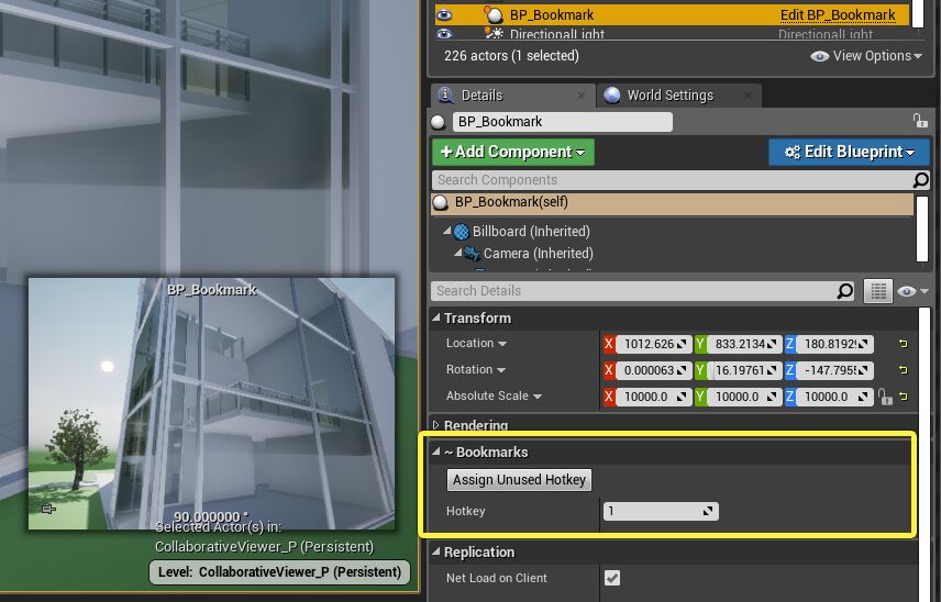 BP_Bookmark热键设置