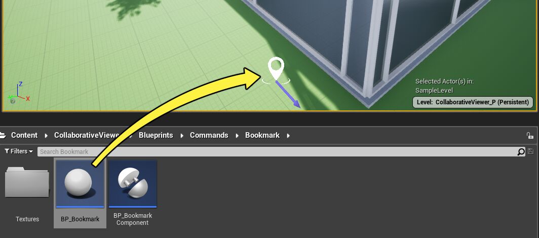 将书签拖入关卡