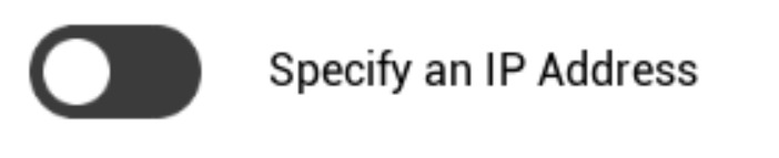 切换至手动IP模式