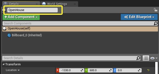 重命名BP_Explode Actor