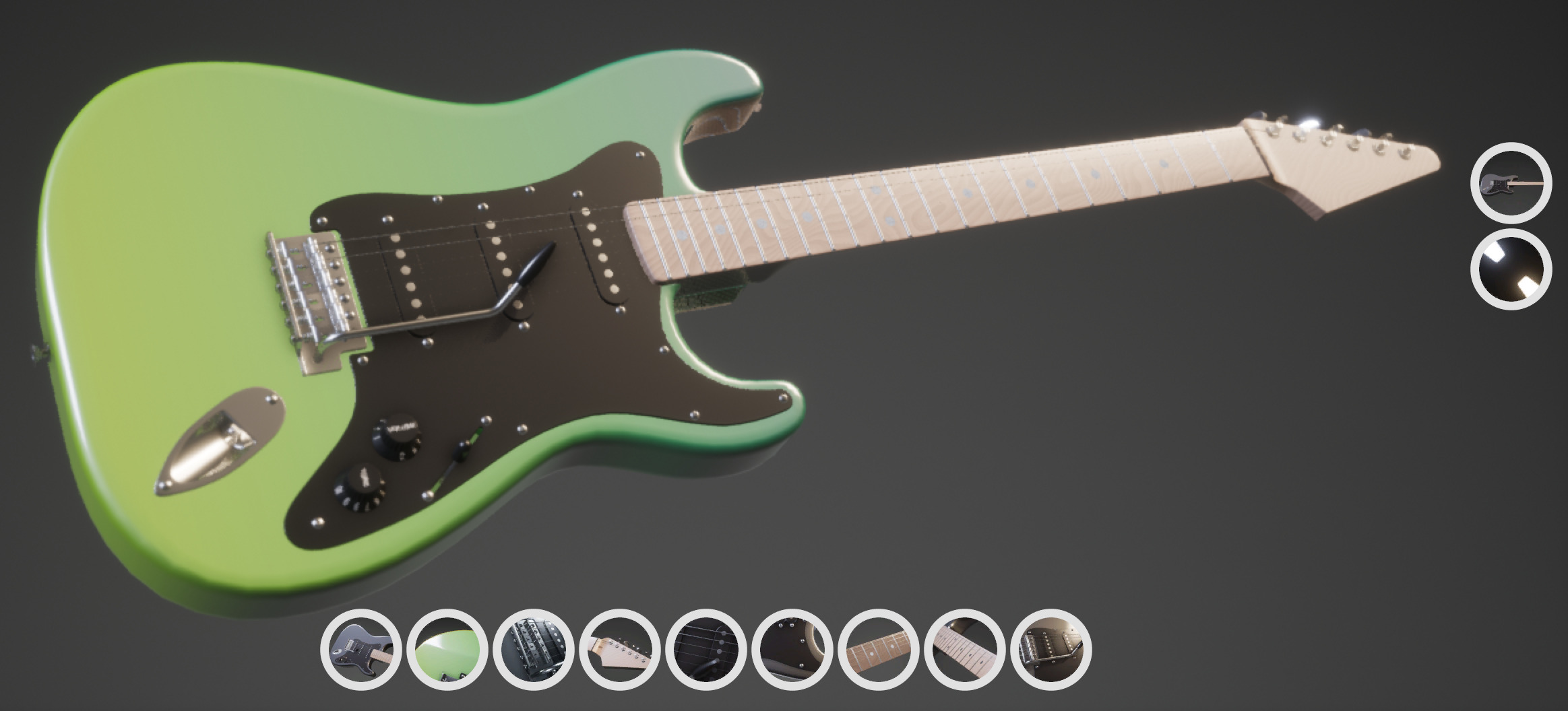 产品配置器中的吉他示例