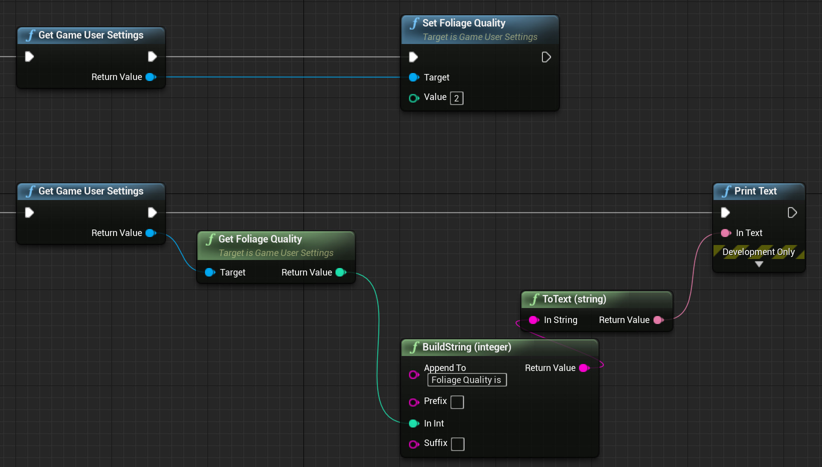 游戏用户设置中的可延展性