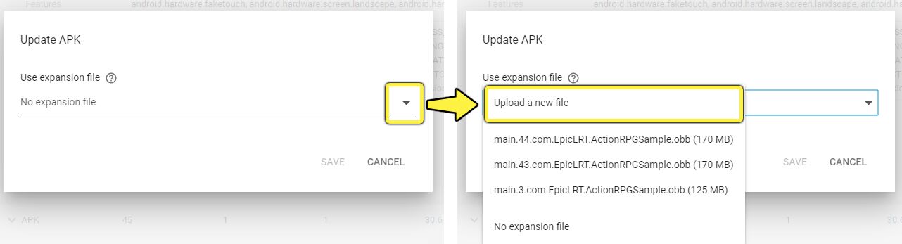 在下拉菜单中选择"上传新文件"选项