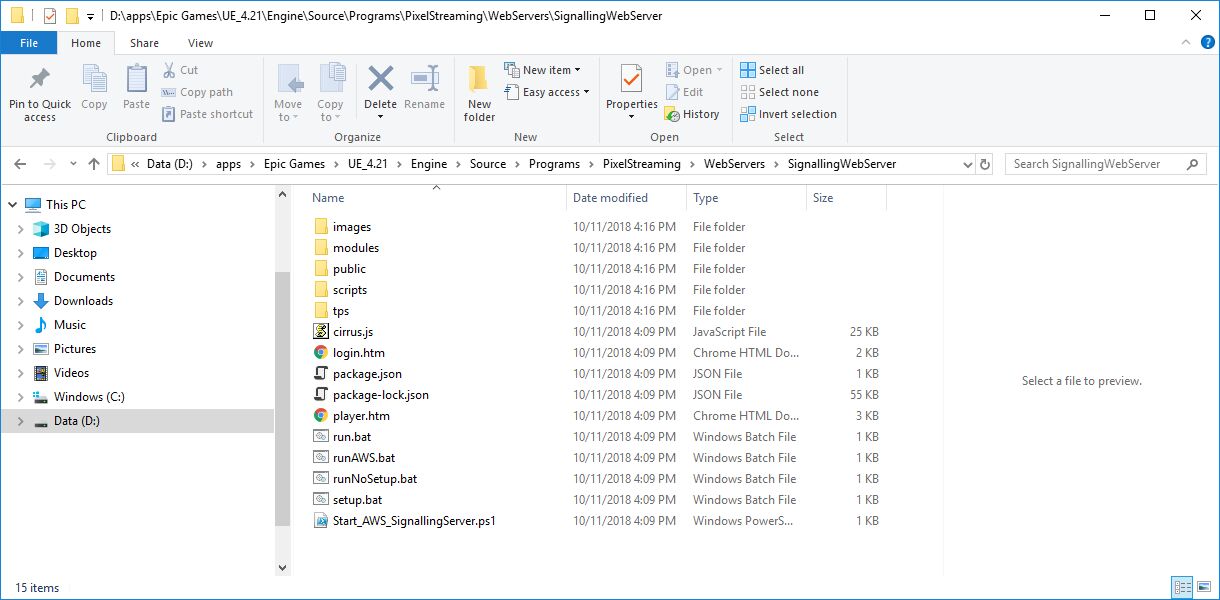 Signaling and Web Server