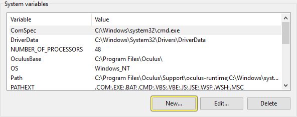 环境变量系统部分